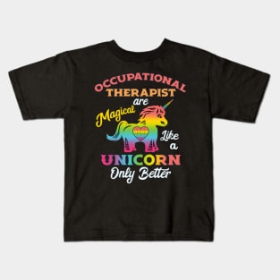 Occupational Therapy Unicorn OT Therapist Kids T-Shirt